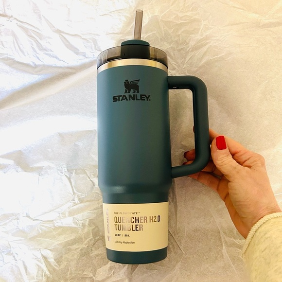 Blue Spruce Stanley 30 oz FlowState Tumbler Brand new! - Picture 2 of 8